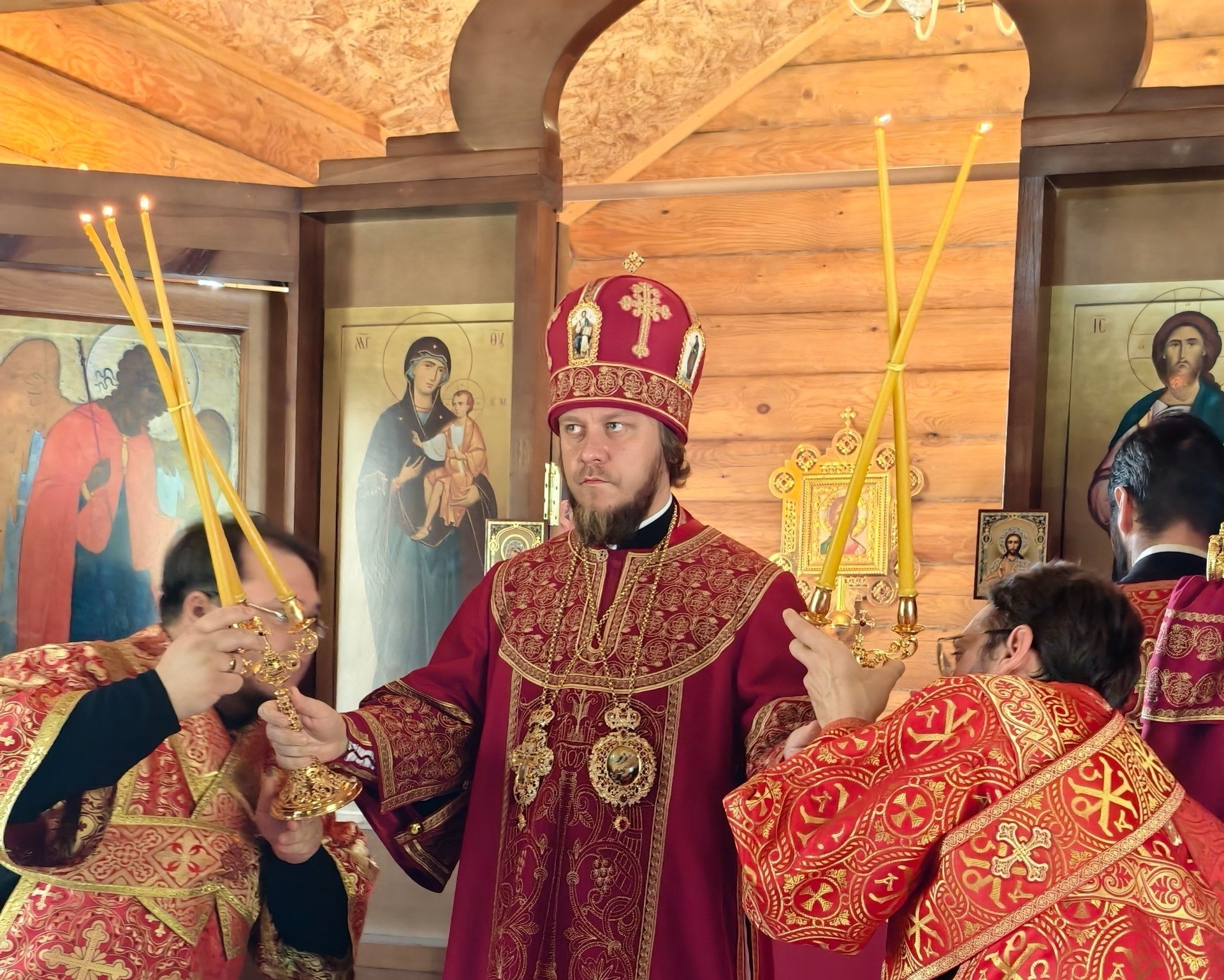 БОГОСЛУЖЕНИЕ В СЕРГИЕВСКОМ ХРАМЕ Г. САТКА