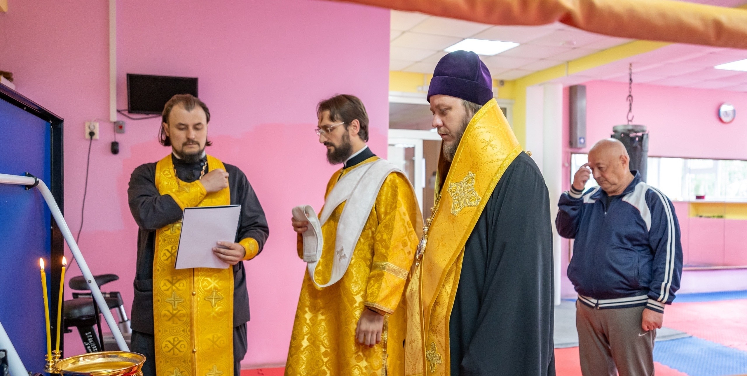 ОСВЯЩЕНИЕ СПОРТИВНОГО ЗАЛА «ОЛИМП»